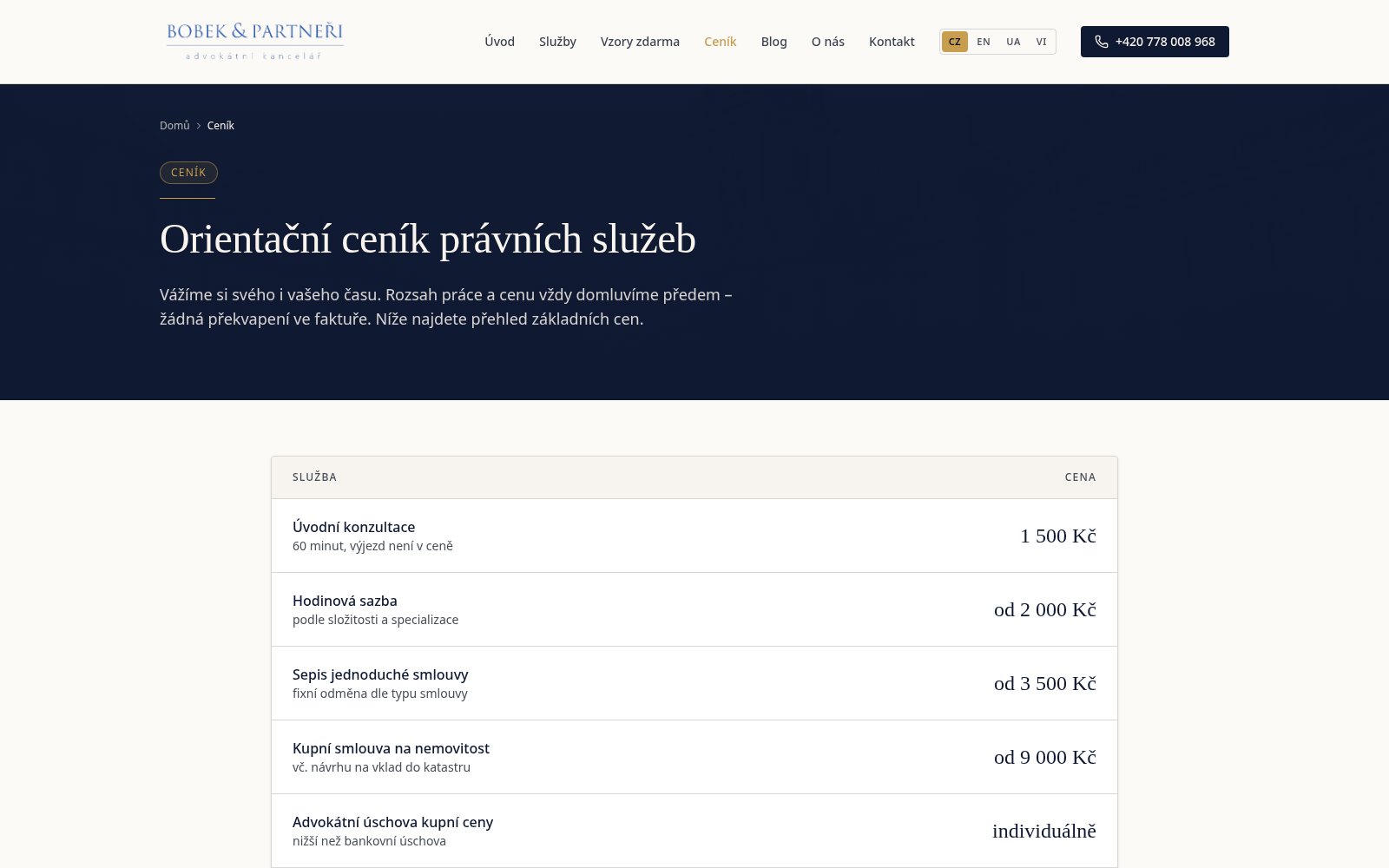 AK Bobek – advokátní kancelář – náhled 3