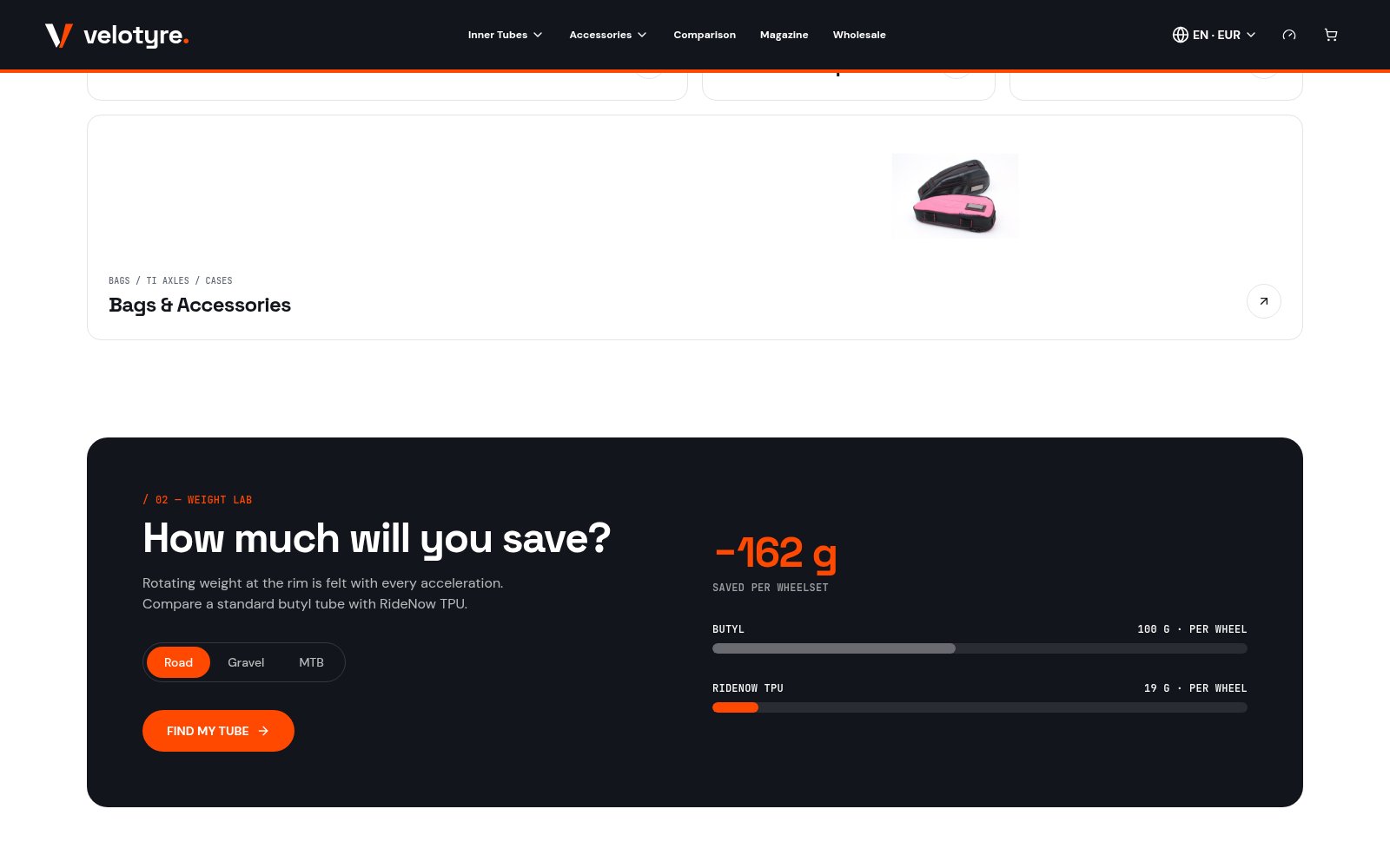velotyre – e-shop s konfigurátorem duší – náhled 2